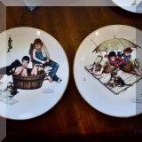 C20. Norman Rockwell 1975 Four Seasons collector's plates 